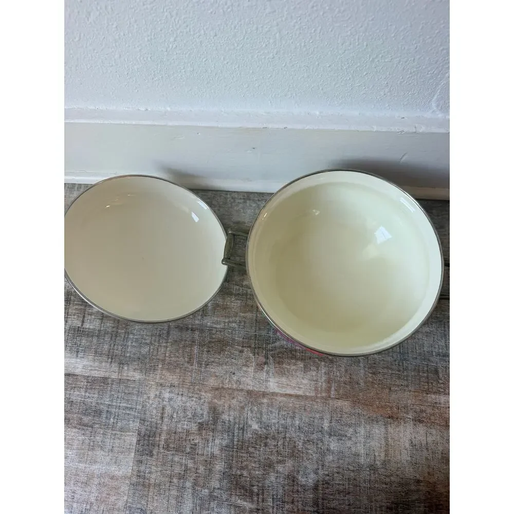 Vintage Cornucopia Enamelware 10